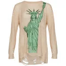 Wildfox Women's Statue of Liberty Lennon Sweater - Baby