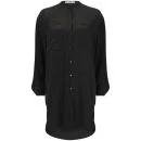 D.EFECT Women's Burnett Winter Silk Shirt - Black Image 1