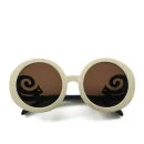 Wildfox Bianca Round Sunglasses - Cream/Black