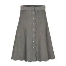 Bolzoni & Walsh Women's SK03 V2 Scalloped Pocket Skirt - Grey Image 1