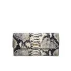BOSS Hugo Boss Celdi-P Python Printed Leather Long Wallet - White - Image 1