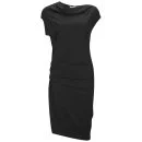 Helmut Lang Women's Wool Drape Dress - Black 001