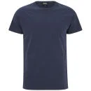 A.P.C. Men's Cotton Embroidery T-Shirt - Marine