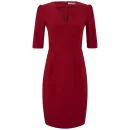 Matthew Williamson Women's Deep V-Neck Stretch Tailored Dress - Red