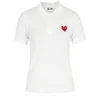 Comme des Garcons PLAY Women's T005 PLAY Ladies Polo Shirt - White - Image 1