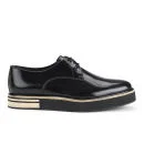 Surface to Air Men's Chunky Crepe Leather Shoes - Black Image 1