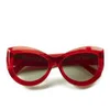 Wildfox Kitten Cat's Eye Sunglasses - Translucent Red - Image 1