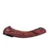 See By Chloé Women's Clara Leather Ballet Pumps - Wine - Image 1