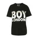 Boy London Women's Boy Silver Foil Tee - Black Image 1
