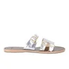Paul Smith Shoes Women's Eugene Leather Sandals - Silver Mirror Metallic - Image 1