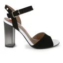 Love Moschino Women's 'Made in Italy' Glass Heeled Sandals - Black Image 1