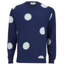 YMC Men's Dot Print Sweatshirt - Indigo