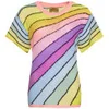 Wildfox Women's Over The Rainbow Lake House Knit T-Shirt - Sunset - Image 1