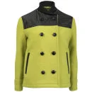 YMC Women's Leather Quilted Gloverall  - Yellow Image 1