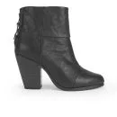 rag & bone Women's Classic Newbury Heeled Leather Ankle Boots - Black