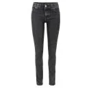 Nudie Women's Tight Long John 110954 Tears Skinny Jeans - Black