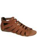 Grafea Women's Gladiator Leather Sandals - Tan  Image 1