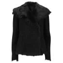 Joseph Women's Toscana Anais Short Shearling Jacket - Black