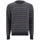Paul Smith Jeans Men's Crew Jacquard Knitted Jumper - Navy