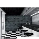 Black and Grey Slate Effect Wall Mural Image 1
