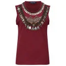 April, May Women's Malte Top - Red