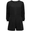 Marc by Marc Jacobs Women's Quilted Jersey Trim Detail Playsuit - Black - Image 1