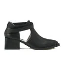 Senso Women's Macey I Side Cut Out Leather Heeled Ankle Boots - Black