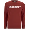 Carhartt Men's College Sweatshirt - Tuscany Red/White - Image 1