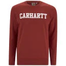Carhartt Men's College Sweatshirt - Tuscany Red/White