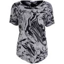 Draw In Light Women's Marble T-Shirt - Bleach On Black