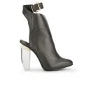 Miista Women's Roberta Perspex Heeled Leather Ankle Boots - Black Image 1