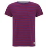 Bedwin & The Heartbreakers Men's Earnie Border T-Shirt - Purple - Image 1