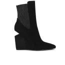 Alexander Wang Women's Andie Wedged Heel Leather Ankle Boots - Black