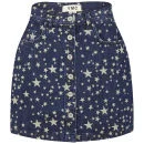 YMC Women's Star Button Denim Skirt - Indigo Image 1