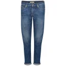 Levi's Made & Crafted Women's Mid Rise Marker Tapered Fresca Worn in Boyfriend Jeans - Medium Indigo Image 1