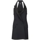 McQ Alexander McQueen Women's Tuxedo Halter Dress - Navy Image 1