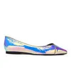 McQ Alexander McQueen Women's Ada Punk Pointed Toe Leather Flat Shoes - Laser - Image 1