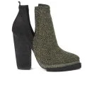 Jeffrey Campbell Women's Who's Next Heeled Ankle Boots - Black/White