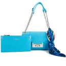 Love Moschino Women's Saffiano Shoulder Bag - Blue Image 1