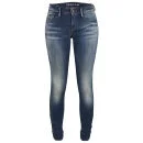 Denham Women's Sharp FBS Mid Rise Skinny Jeans - Mid Wash