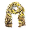 Lara Bohinc Leopard Yellow Scarf - Yellow - Image 1