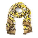 Lara Bohinc Leopard Yellow Scarf - Yellow