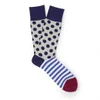 Paul Smith Accessories Men's Block Polka Dot Socks - Beige Multi - Image 1