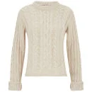 See By Chloé Women's Cable Knit Jumper - Light Pink Image 1