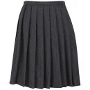 YMC Women's Pleated Wool Skirt - Charcoal