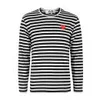 Comme des Garcons PLAY Men's T164 Stripe T-Shirt - Black - Image 1