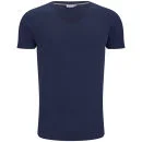 J.Lindeberg Men's Axtell Scoop T-Shirt - Dark Blue Image 1