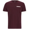 Carhartt Men's College Script T-Shirt - Bordeaux/White - Image 1