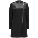 2NDDAY Women's Anisha Leather Panelled Coat - Black Image 1