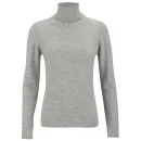 Knutsford Women's Roll Neck Cashmere Sweater - Silver/Grey Image 1